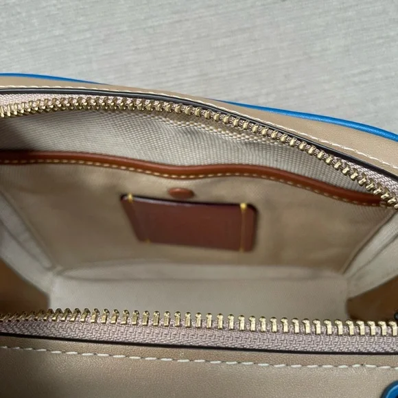 Coach Riley Lunchbox Bag In Colorblock dark denim multi - Picture 11 of 15